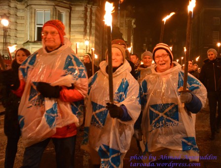 Torchlight Procession Edinburgh-Old People