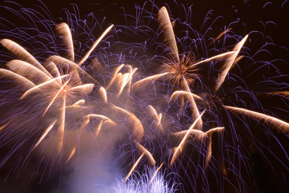 Fireworks from Calton Hill