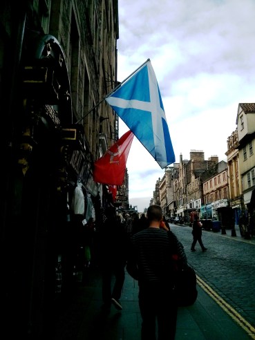 Scotland Flag in Edinburgh